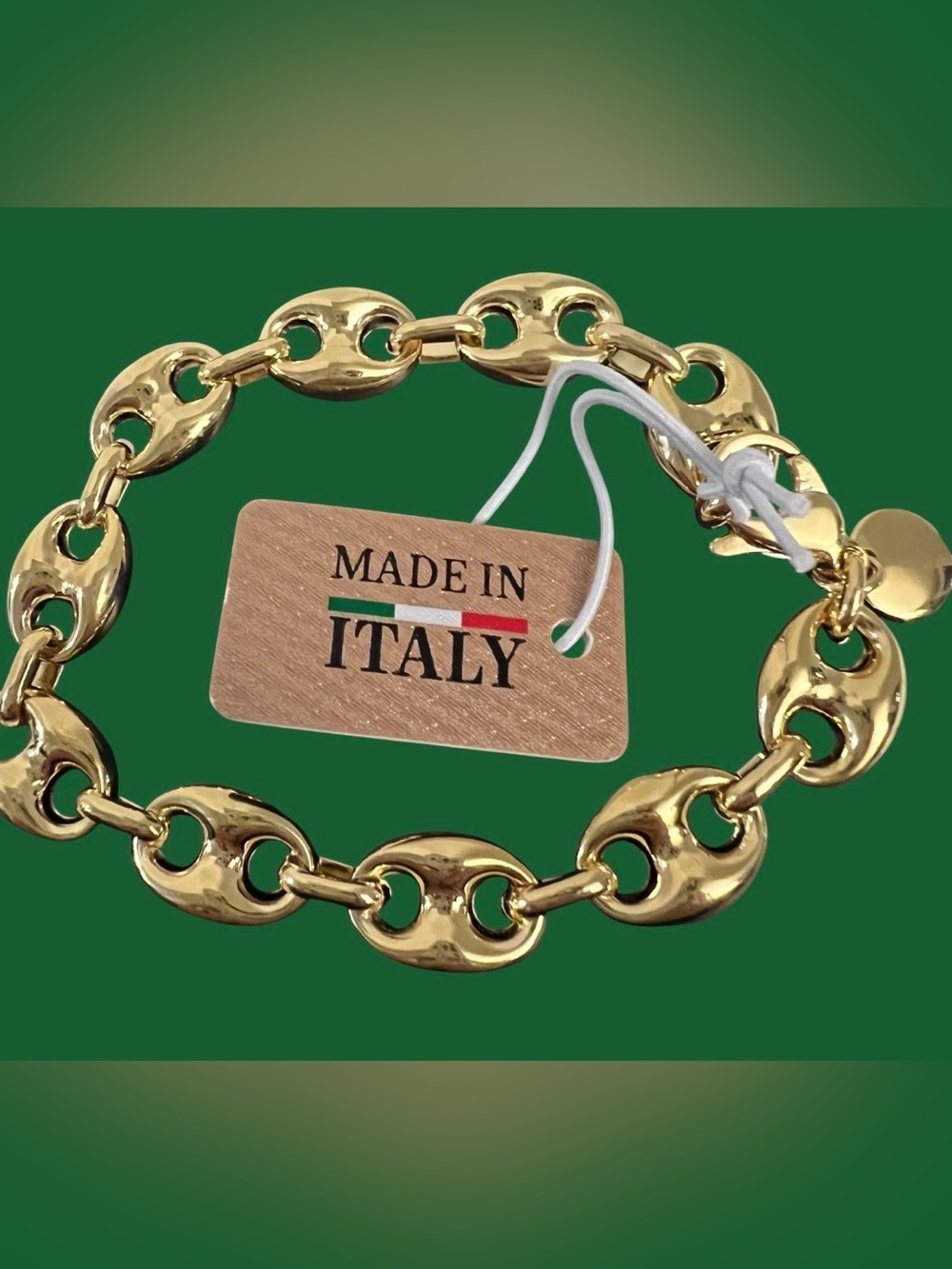 Mia Fiore Gold Chain Link Bracelet - Italian Made